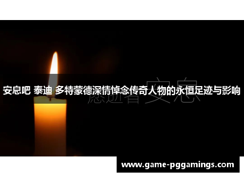 安息吧 泰迪 多特蒙德深情悼念传奇人物的永恒足迹与影响