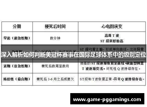 深入解析如何判断美冠杯赛事在国际足球体系中的级别定位 深入解析如何判断美冠杯赛事在国际足球体系中的级别定位
